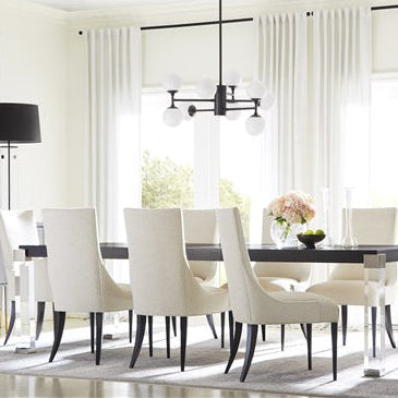 Vanguard Furniture Lillet Trix Eggshell Fabric/Merino Shadow Dining Side Chair