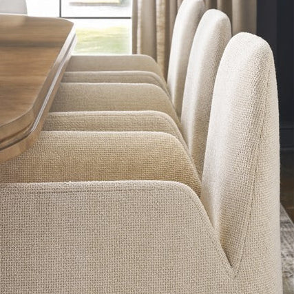 Vanguard Furniture Vega Kendra Sand Fabric Dining Arm Chair