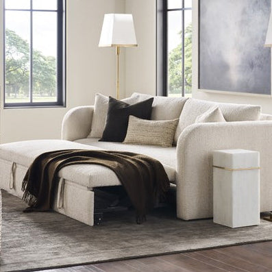 Vanguard Furniture Splendid Selenite with Brass Trim Spot Table