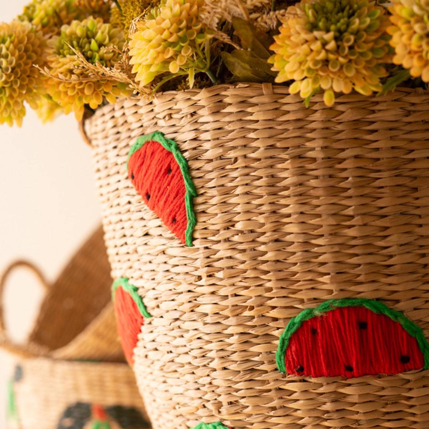 Fruit Seagrass Basket Set of 3