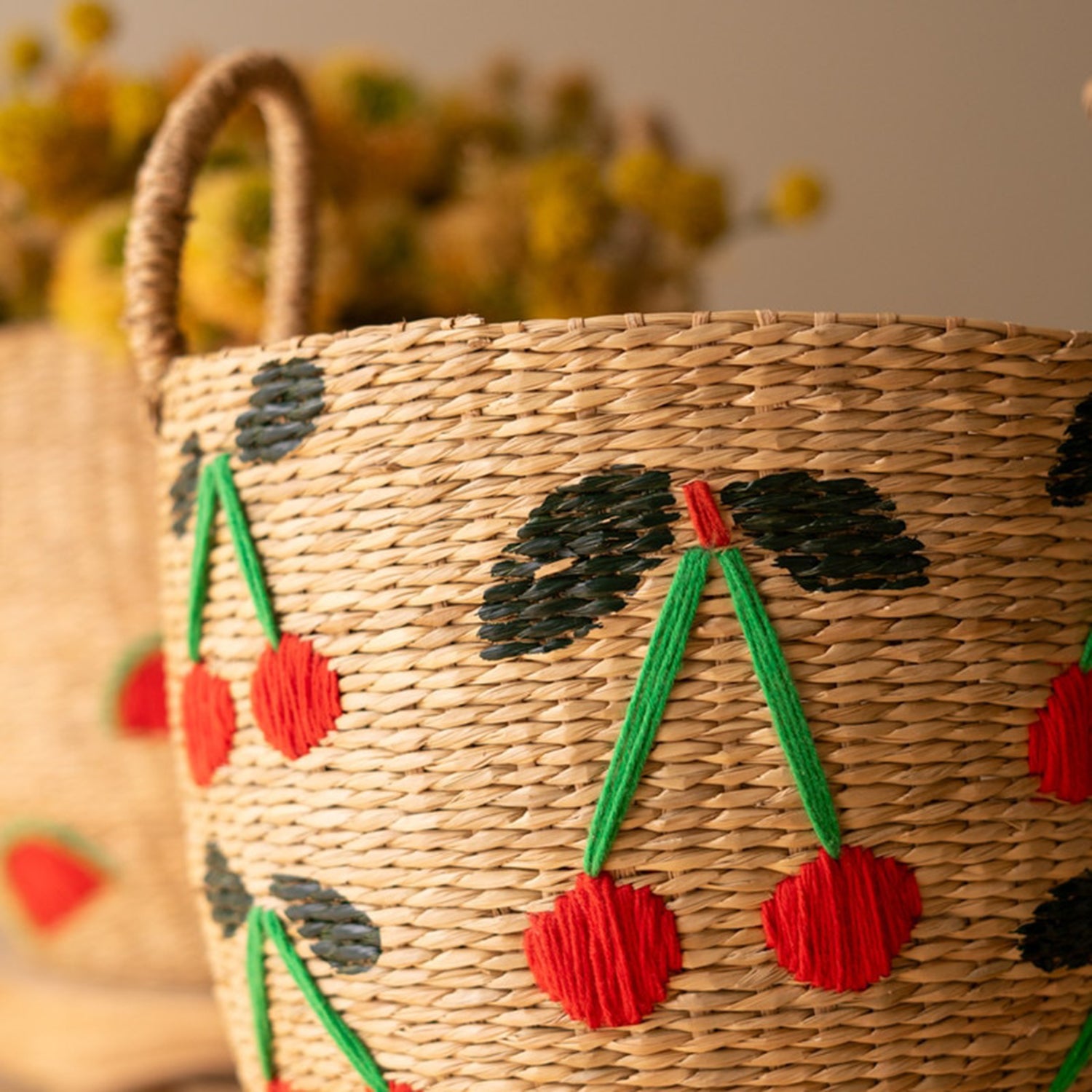 Fruit Seagrass Basket Set of 3