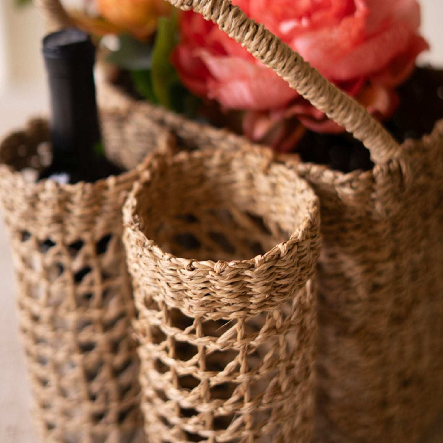Seagrass Wine and Storage Basket