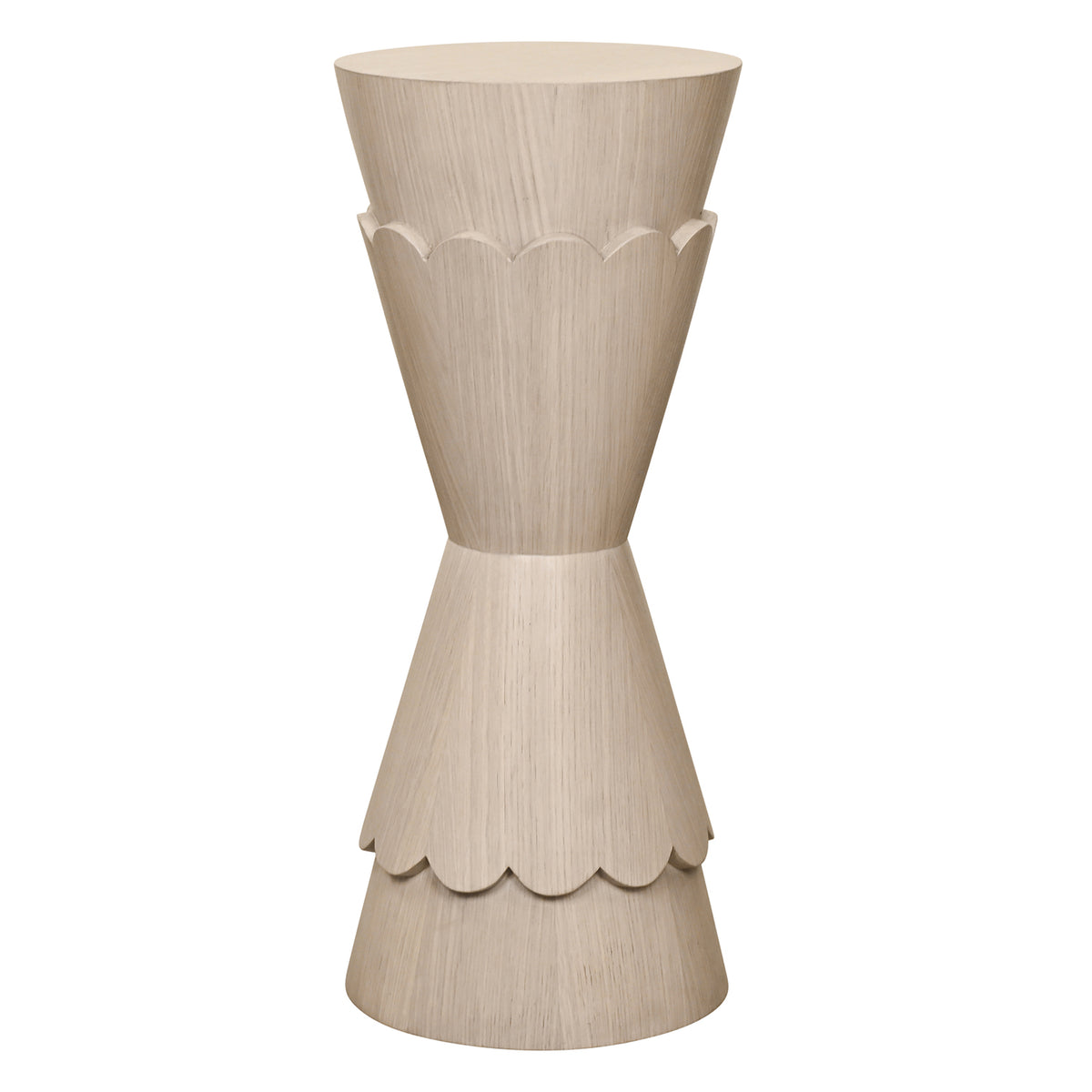 Worlds Away Vivienne Occasional Table in Blue Stained Oak, primary product view