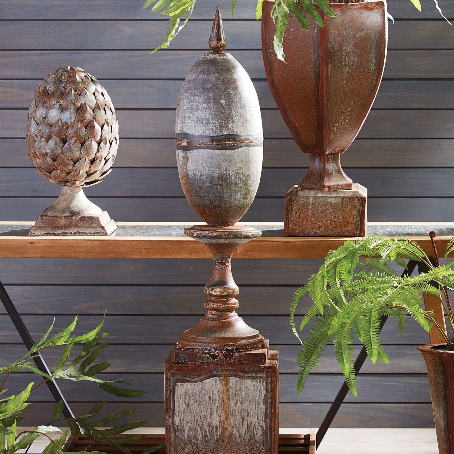 Weathered Metal Finial