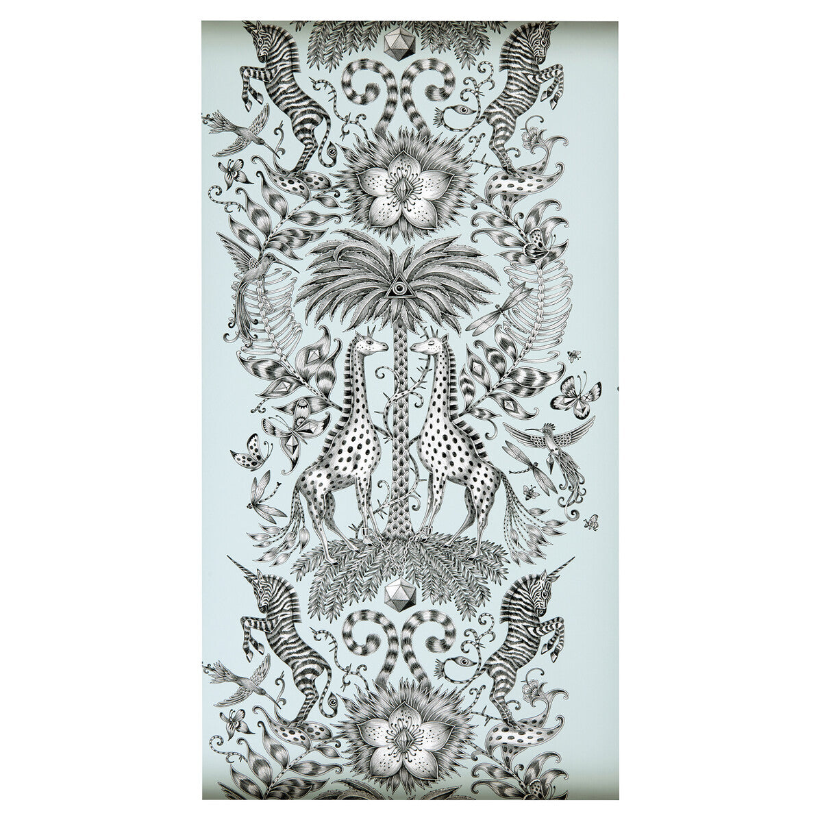 Clarke And Clarke Kruger Eggshell Wallpaper