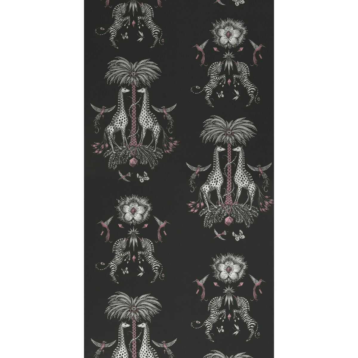 Clarke And Clarke Creatura Charcoal  Wallpaper