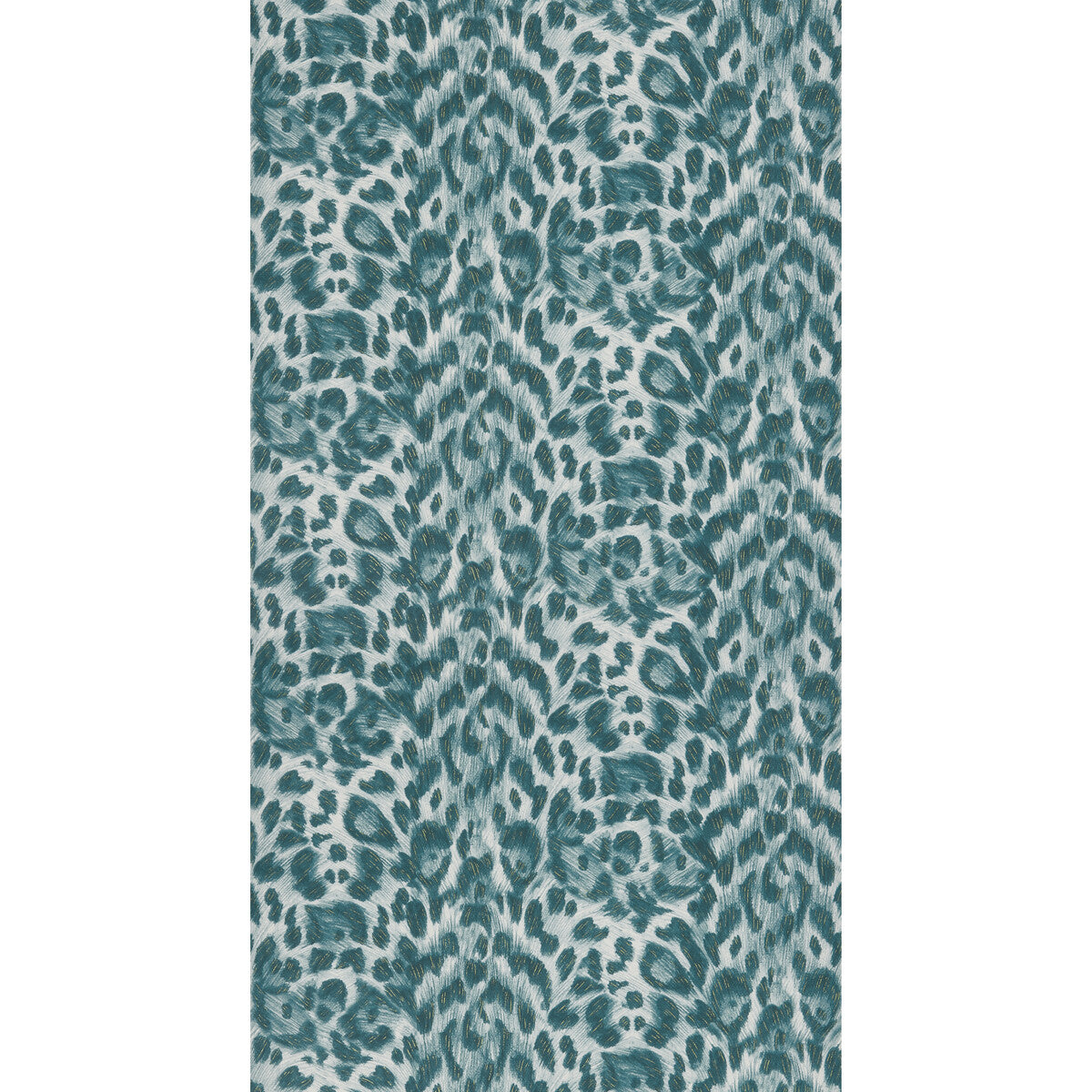 Clarke And Clarke Felis Teal/Lime  Wallpaper