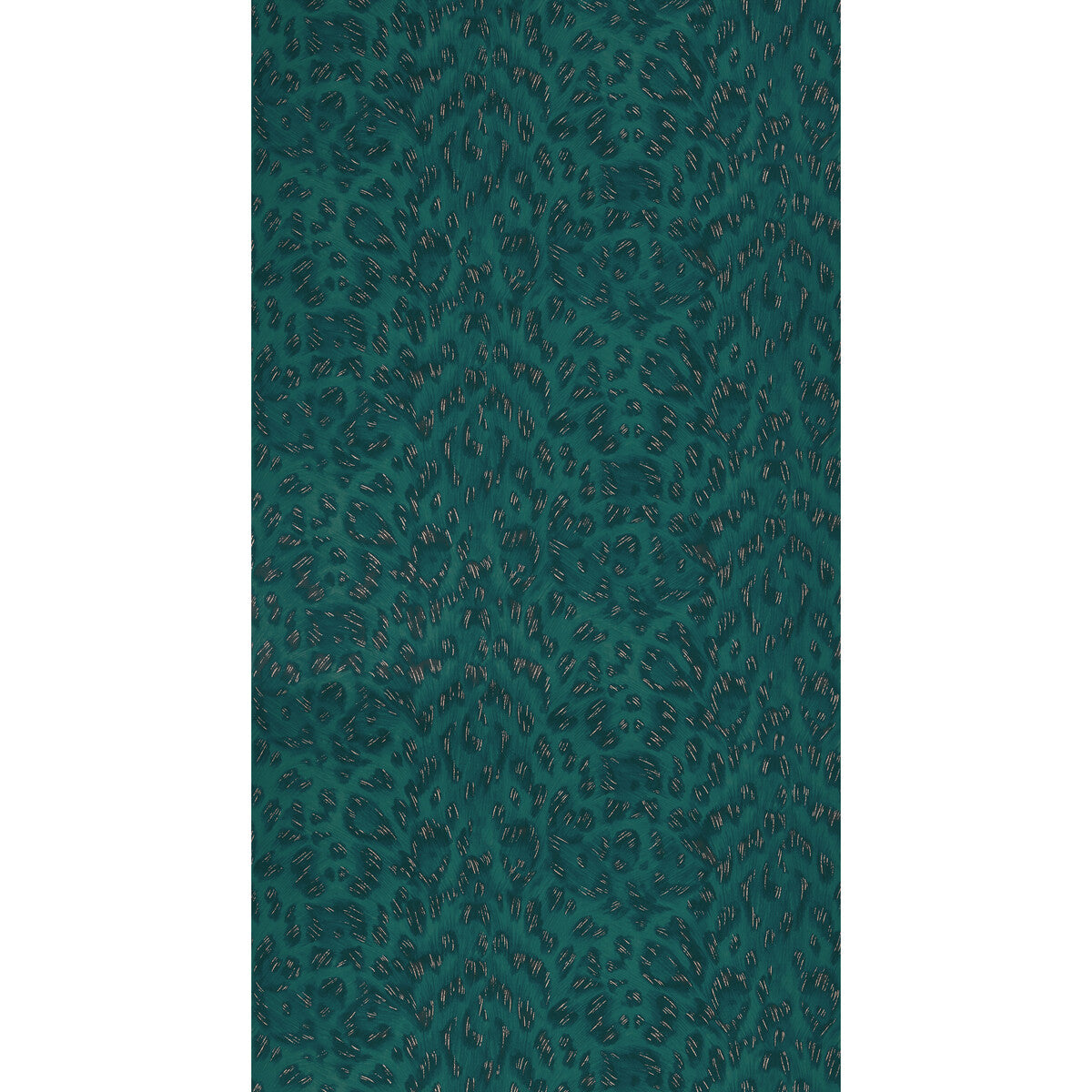 Clarke And Clarke Felis Teal/Rose Gold  Wallpaper