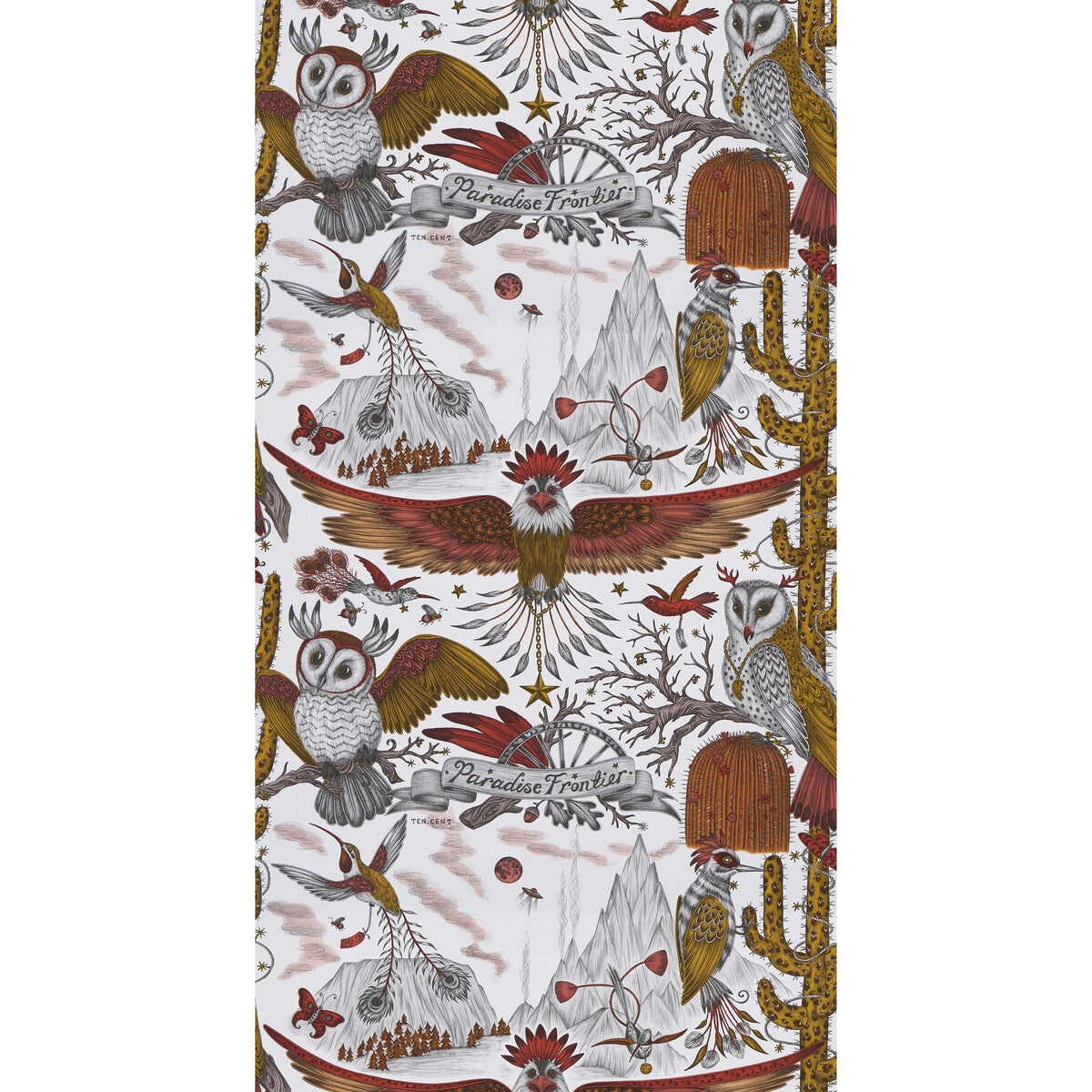 Clarke And Clarke Frontier Gold  Wallpaper