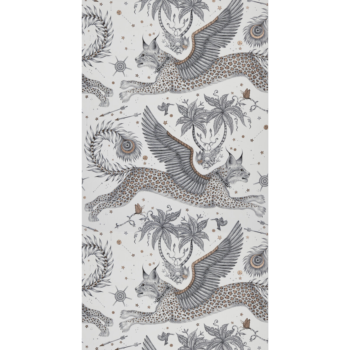 Clarke And Clarke Lynx Nude  Wallpaper