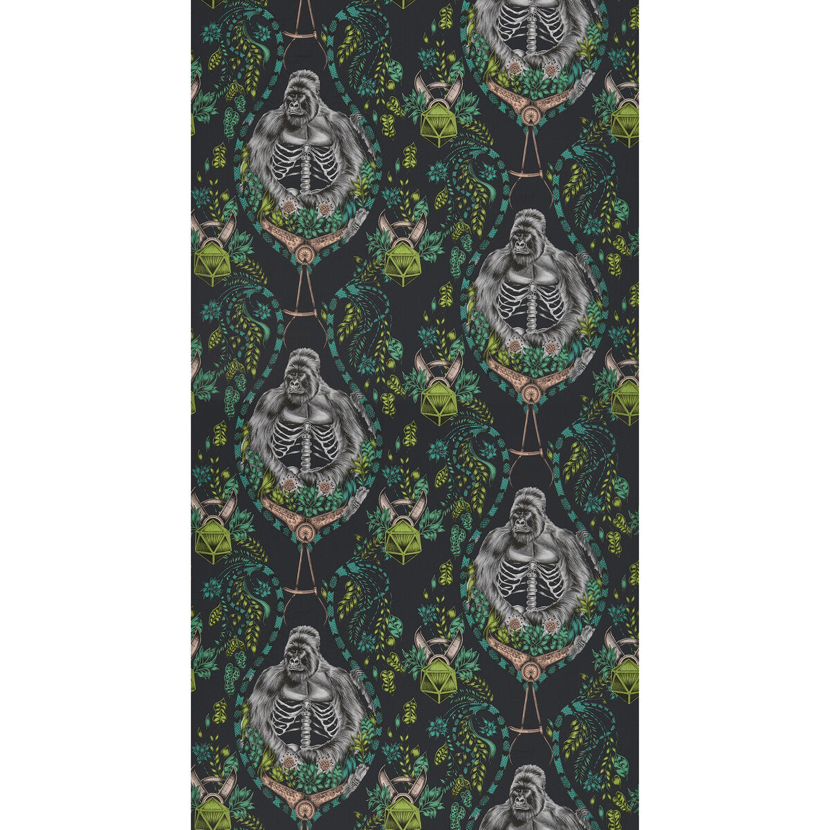 Clarke And Clarke Silverback Charcoal  Wallpaper