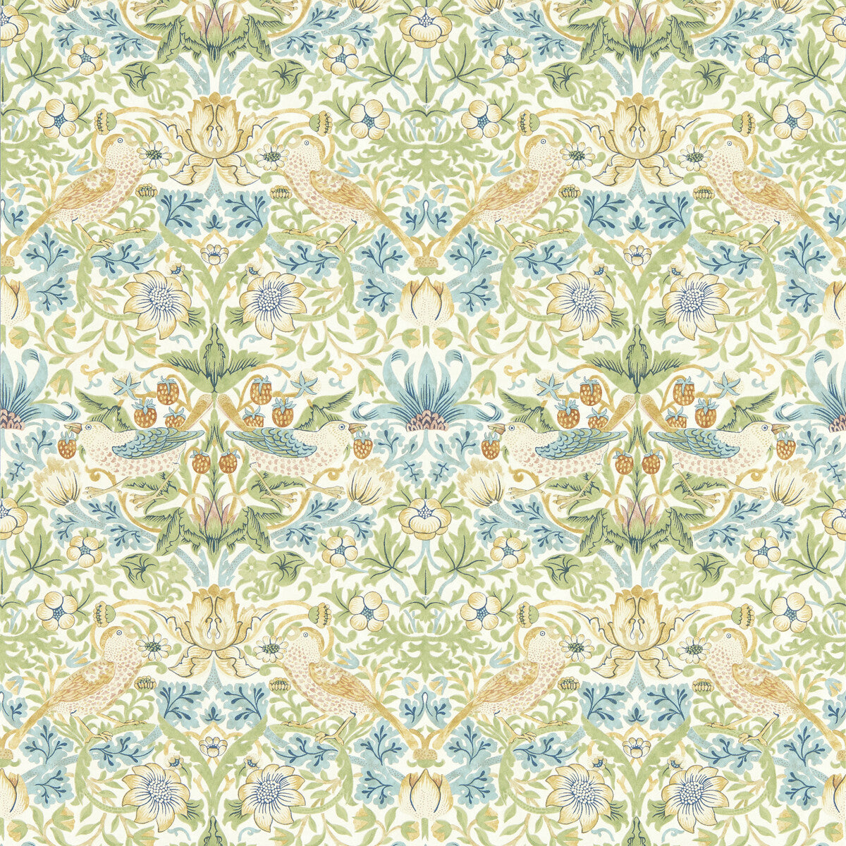 Clarke And Clarke Strawberry Thief Apple Wp Wallpaper