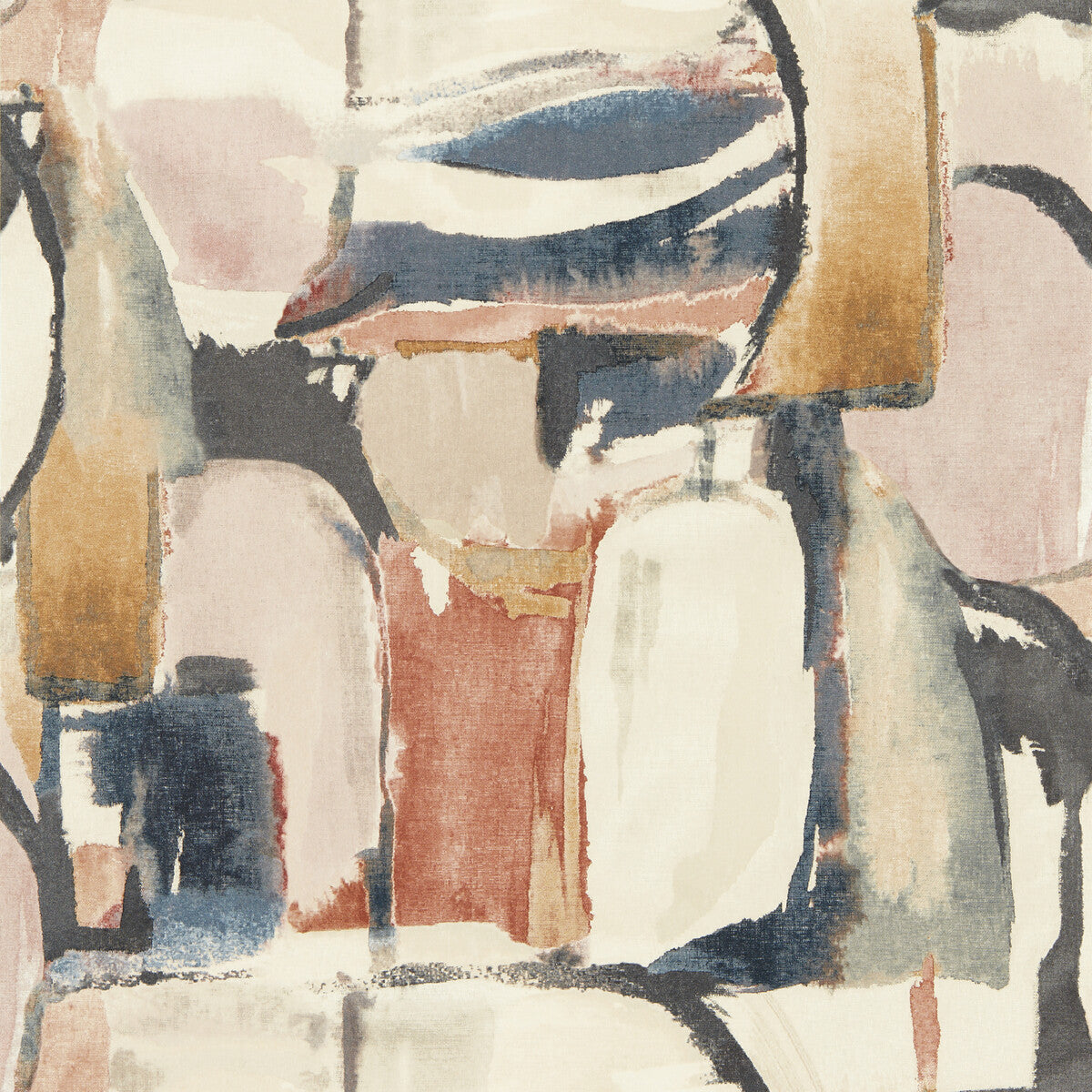 Clarke And Clarke Figura Midnight/Spice Wp Wallpaper