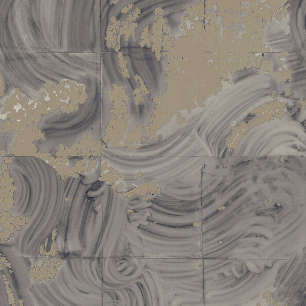 Kravet Couture Rearrangements Petrol Wallpaper