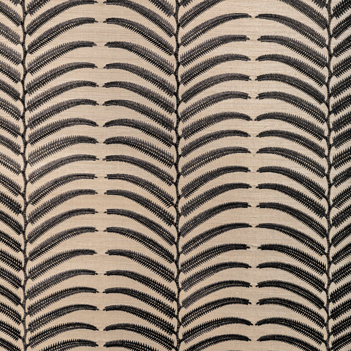 Kravet Couture Plantae Emb Sisal Noir Wallpaper