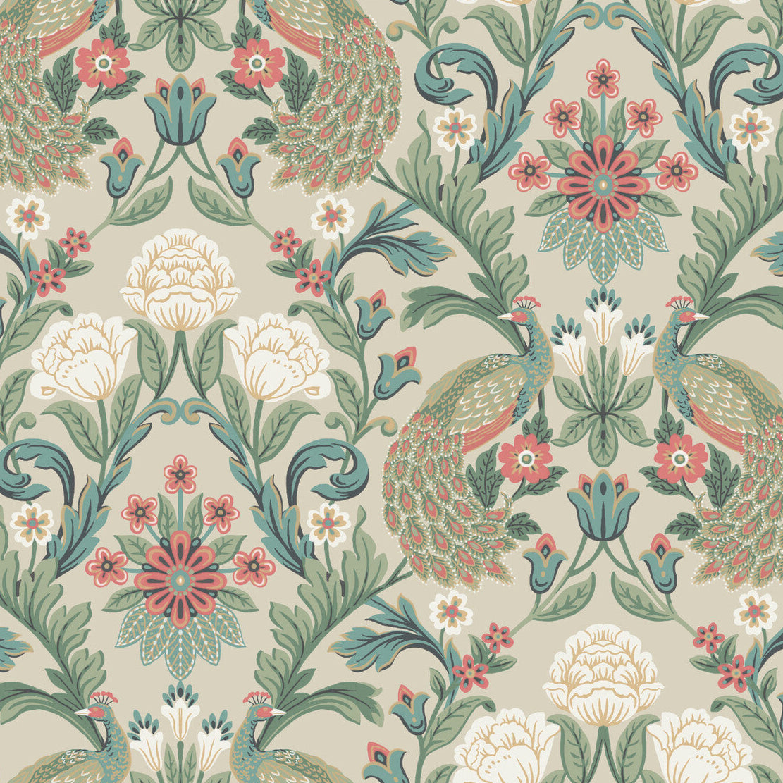 Ronald Redding Arts & Crafts x Kravet Design W3923-512 Wallpaper