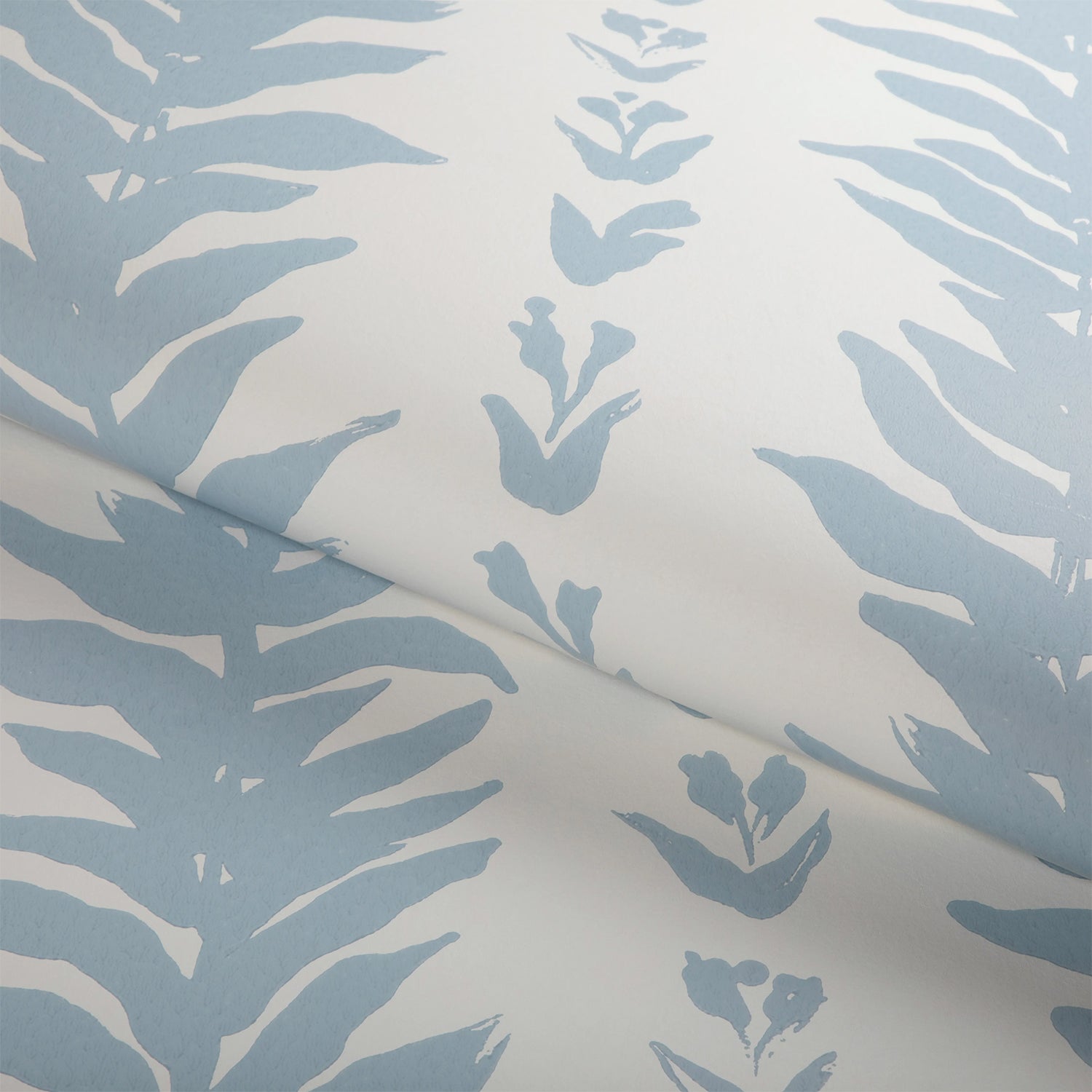 Kravet Couture Climbing Leaves Wp Chambray wallpaper styled on a feature wall