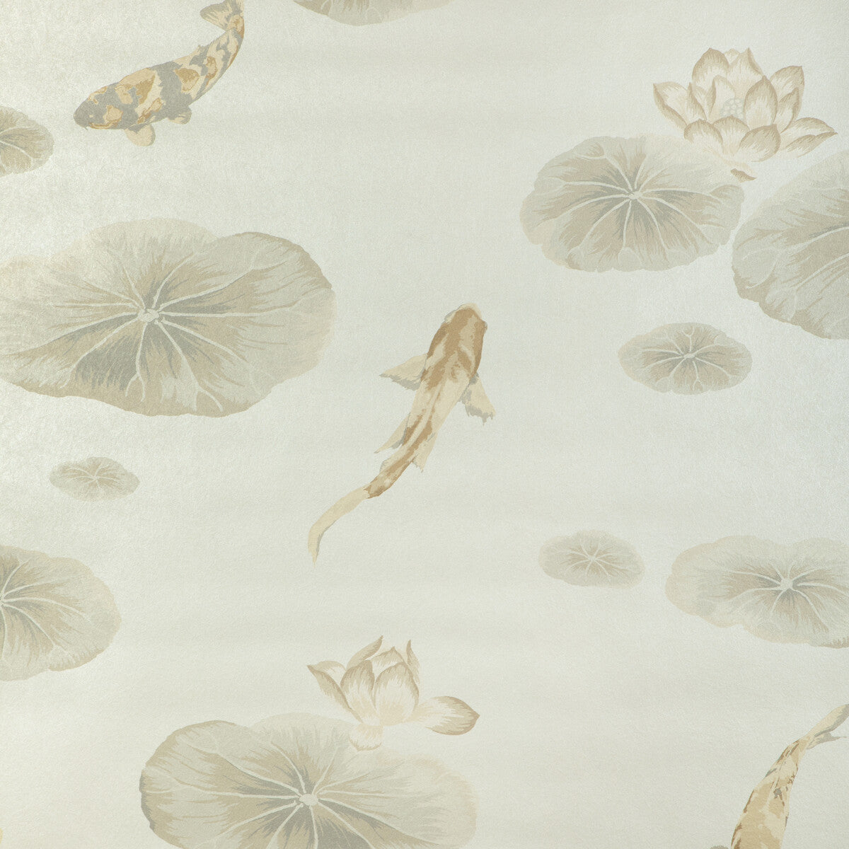 Kravet Couture Lotus Pond Mica Wp Pearl Wallpaper
