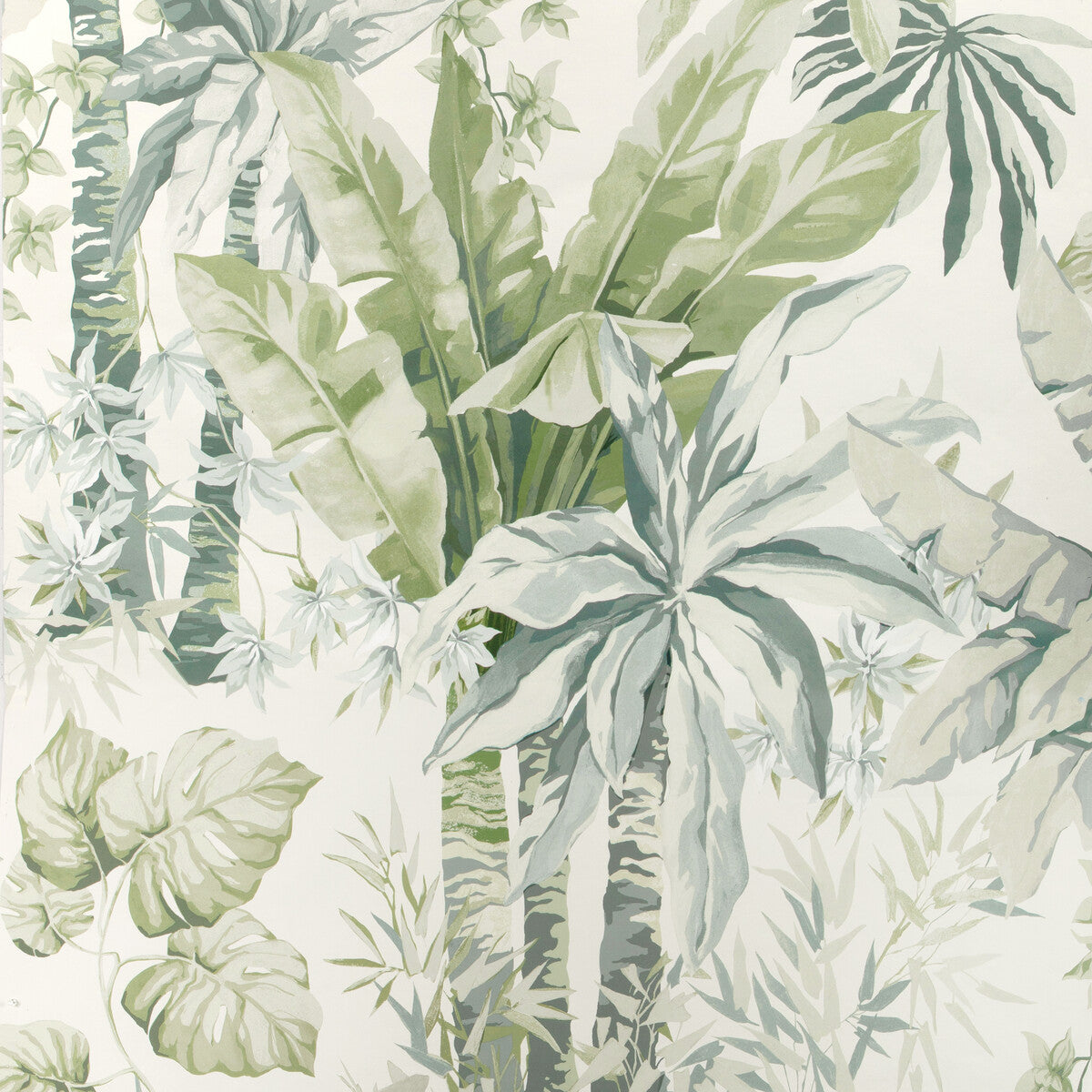 Kravet Couture Junglewood Pnl Blue Sage Wallpaper