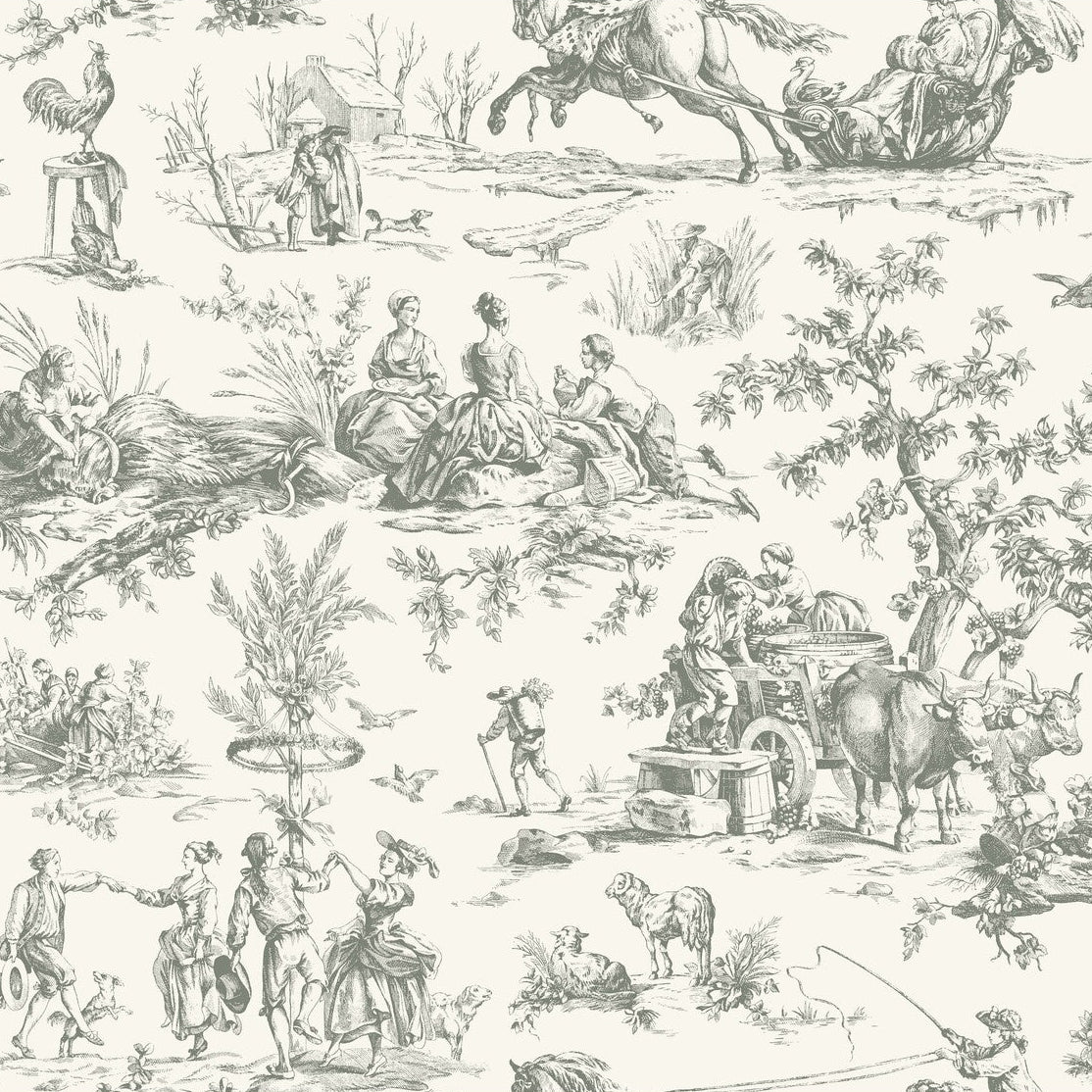 Toiles Resource Library x Kravet Design W4237-1101 Wallpaper