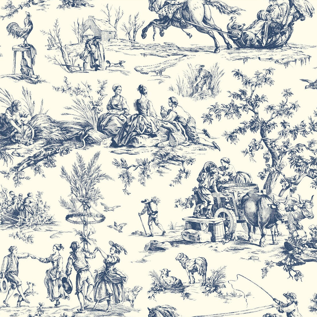 Toiles Resource Library x Kravet Design W4237-50 Wallpaper