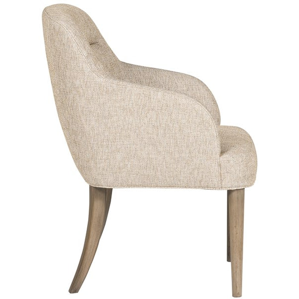 Vanguard Furniture Grandhaven Karmel Sandstone Fabric/Flaxen Stone Dining Arm Chair