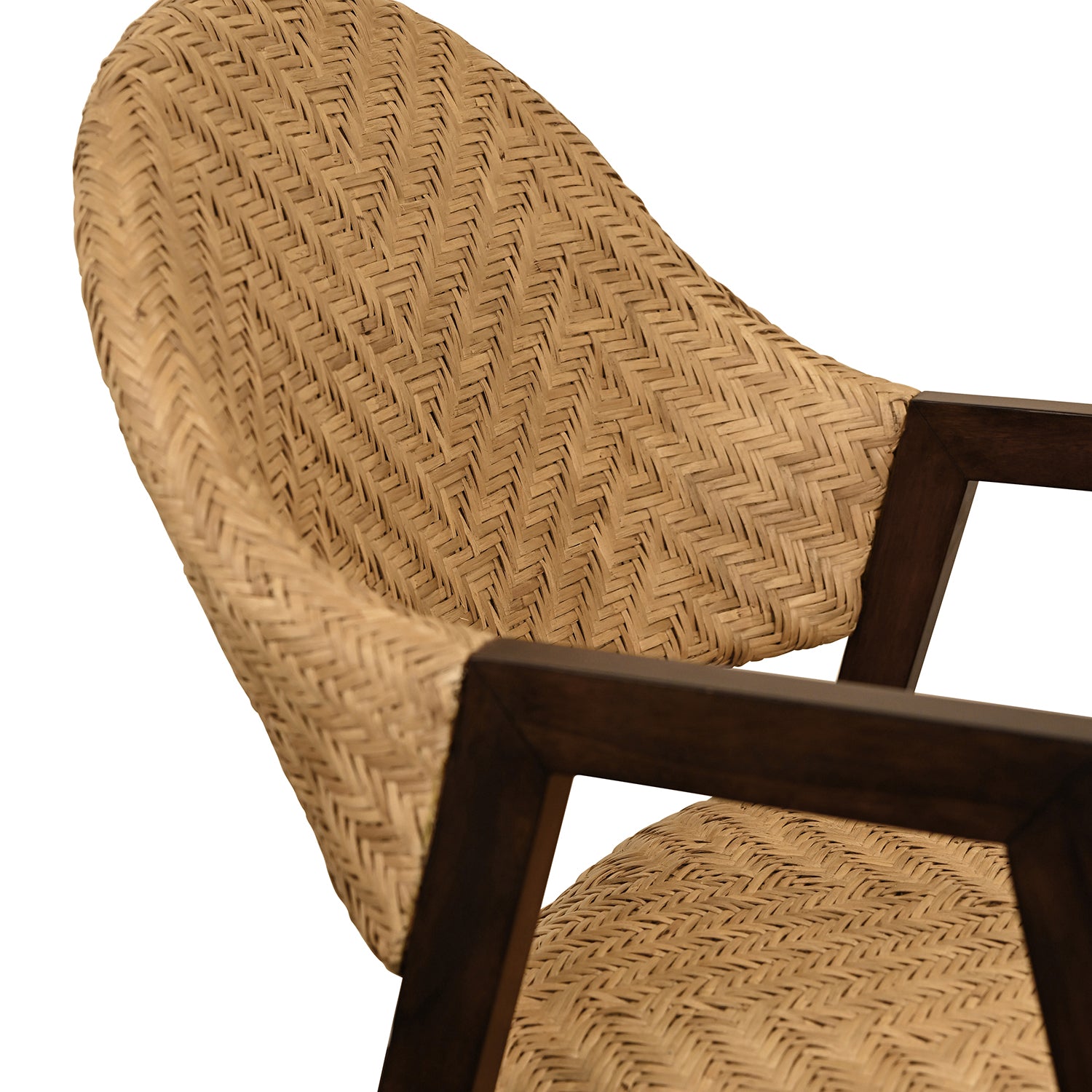 Worlds Away Walter Rattan Dining Chair