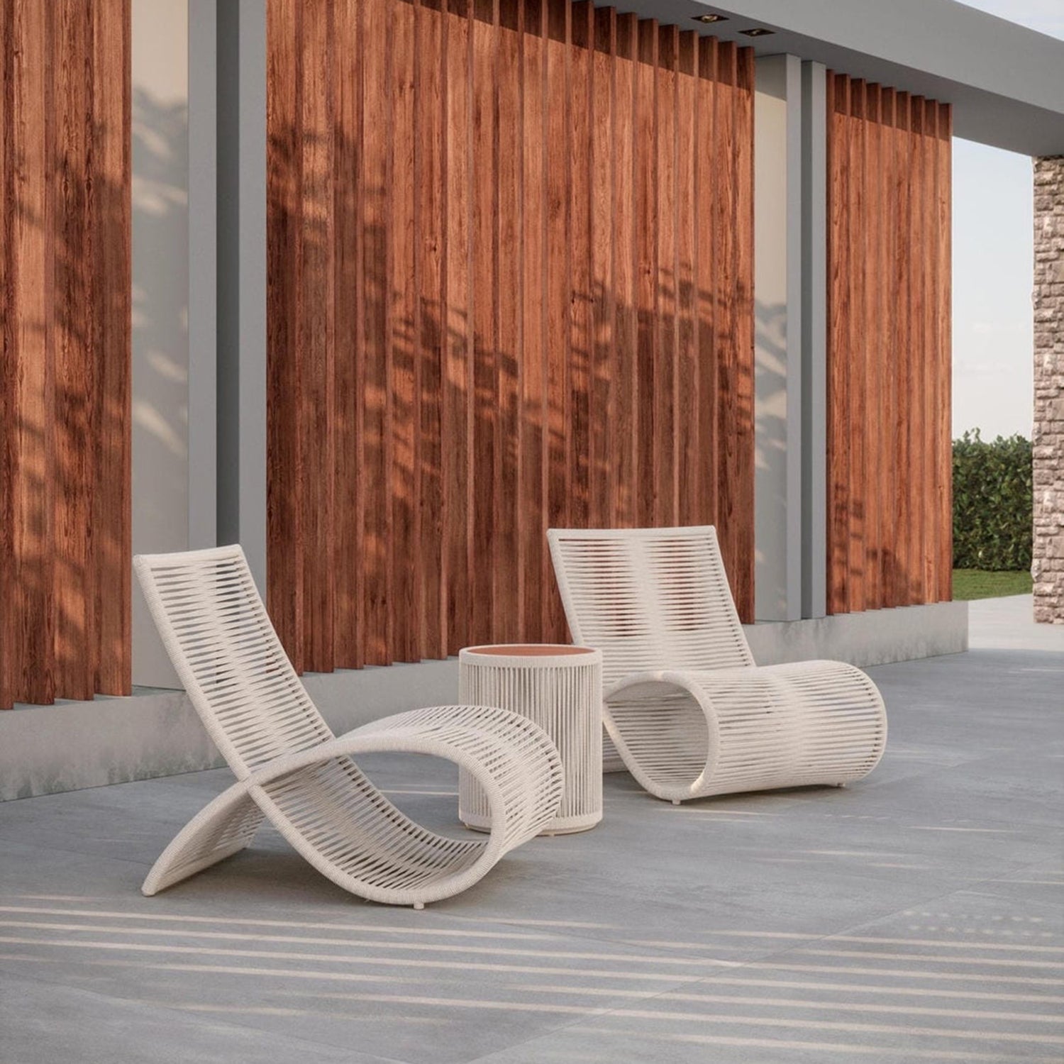 Azzuro Living Wave Club Chair Set of 2