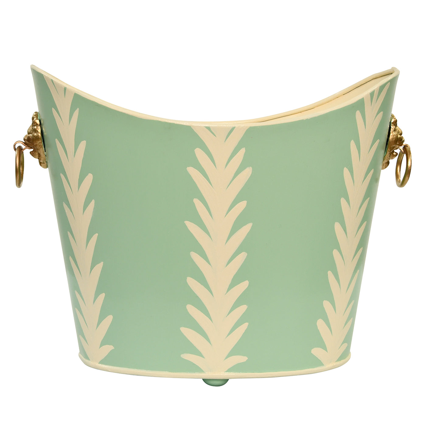 Worlds Away Small Wastebasket