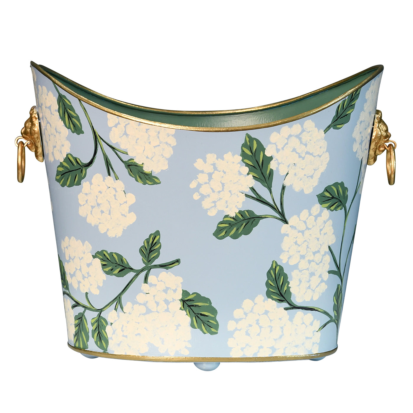 Worlds Away Small Wastebasket