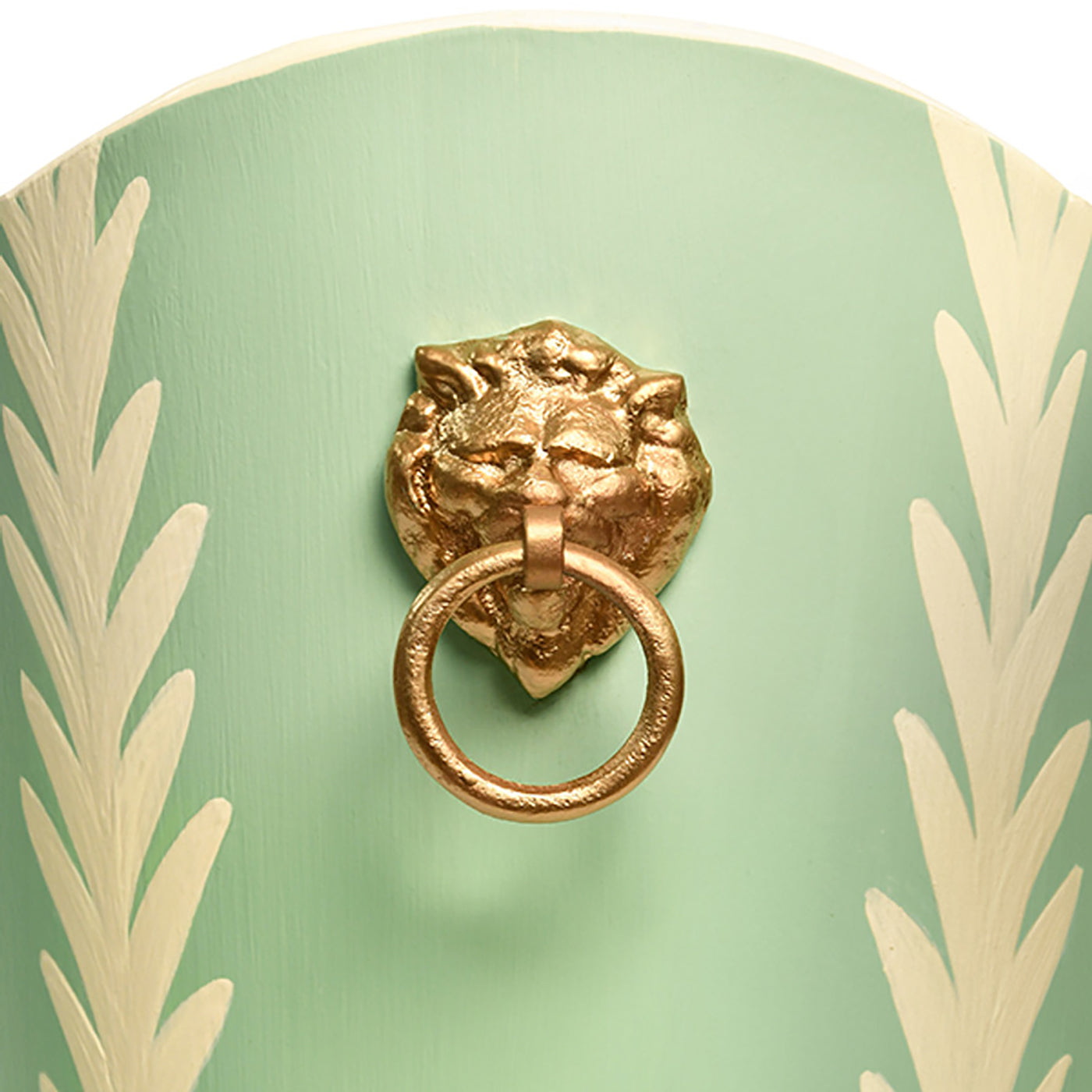 Worlds Away Small Wastebasket