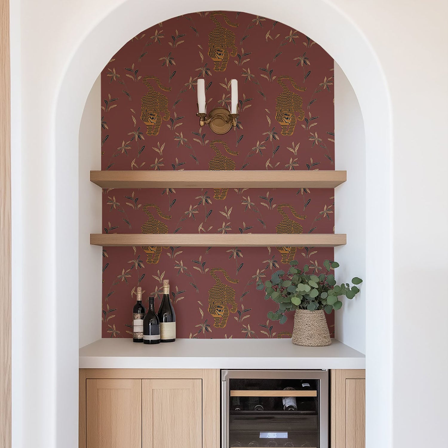 Mitchell Black Stalking Tiger Wallpaper