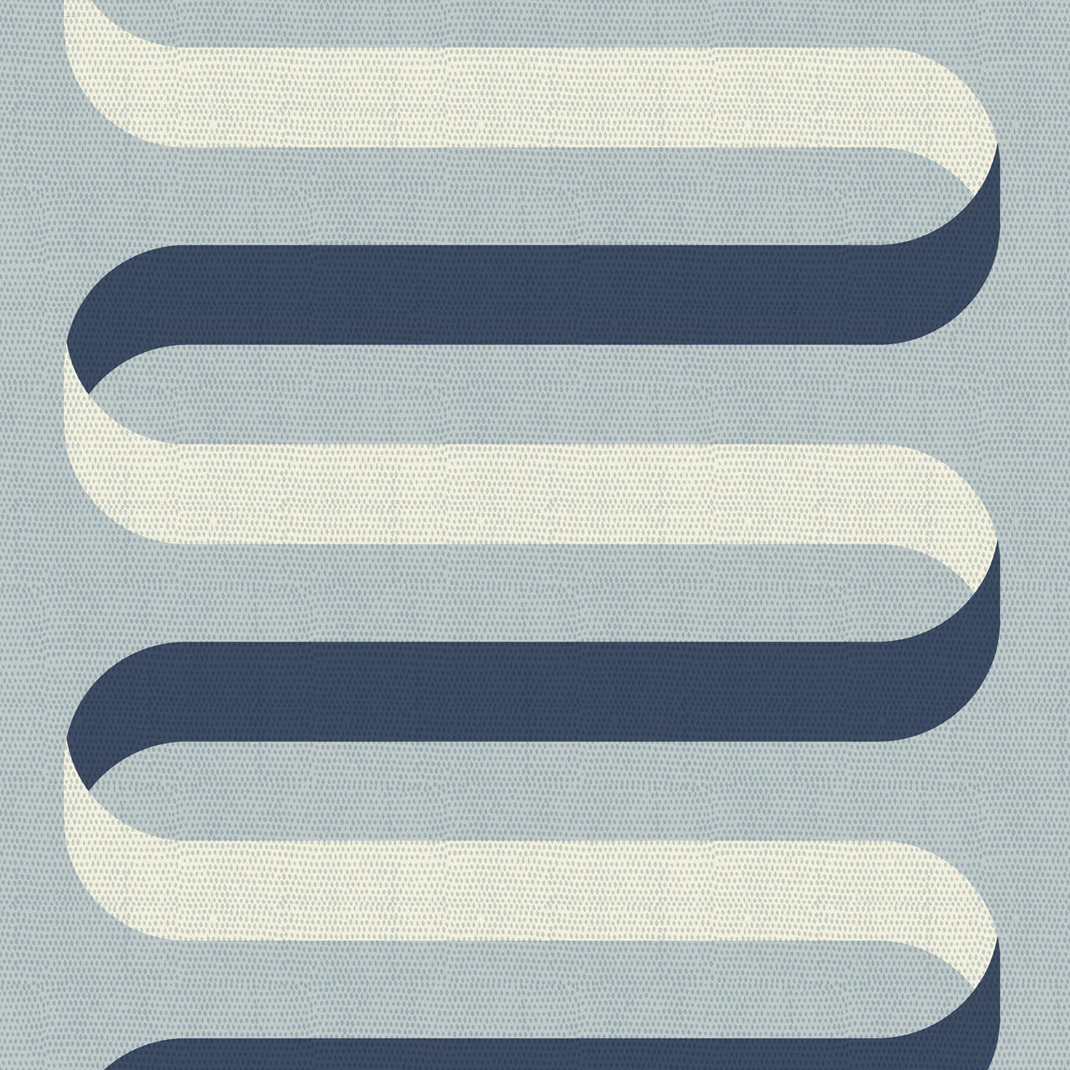 Mitchell Black Folding RIbbon Wallpaper