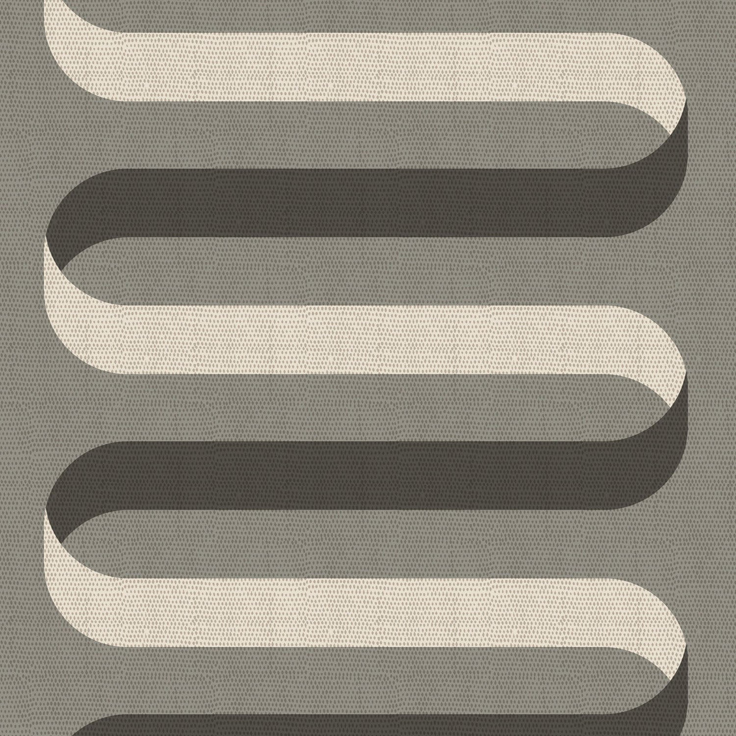 Mitchell Black Folding RIbbon Wallpaper