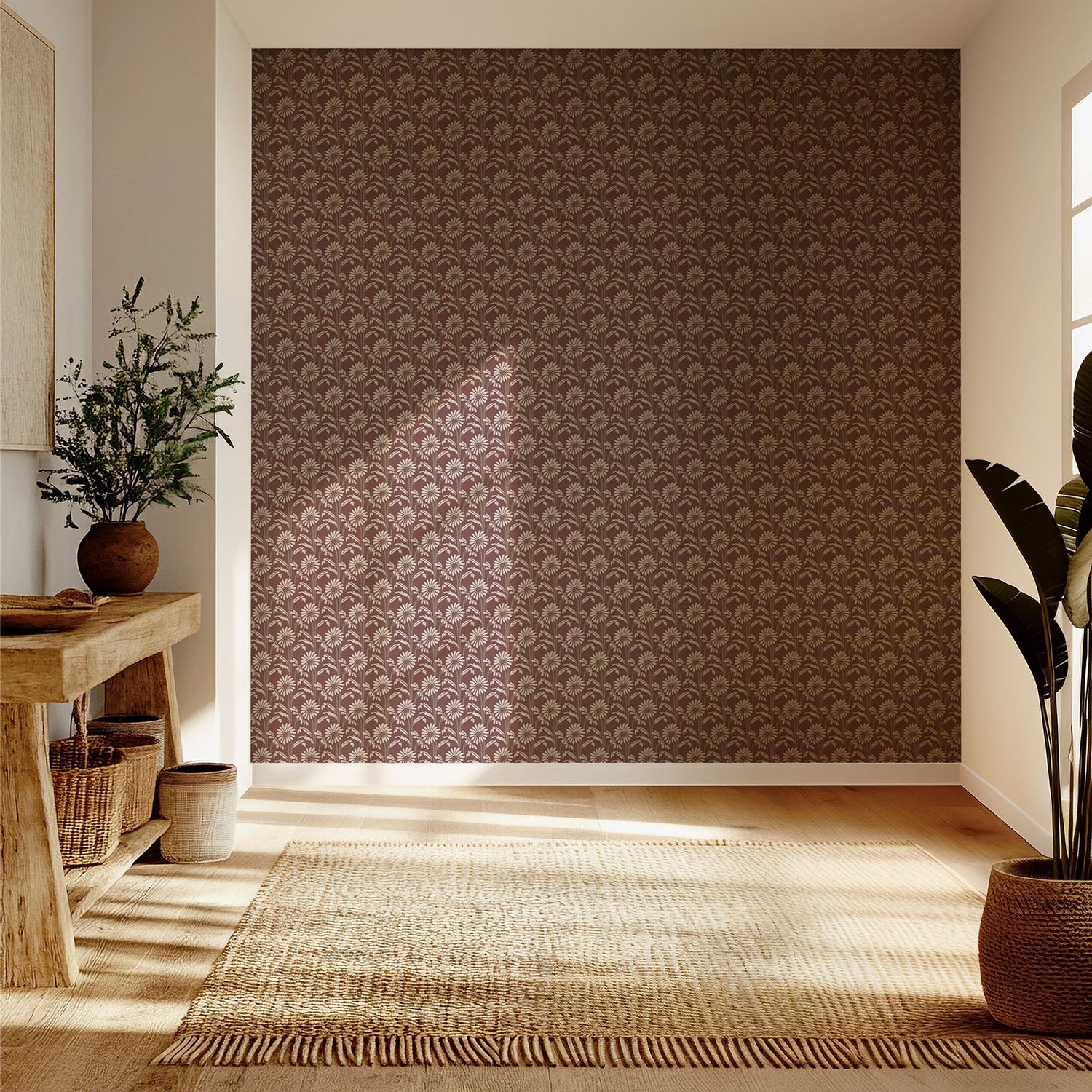 Mitchell Black Woodland Bloom Wallpaper