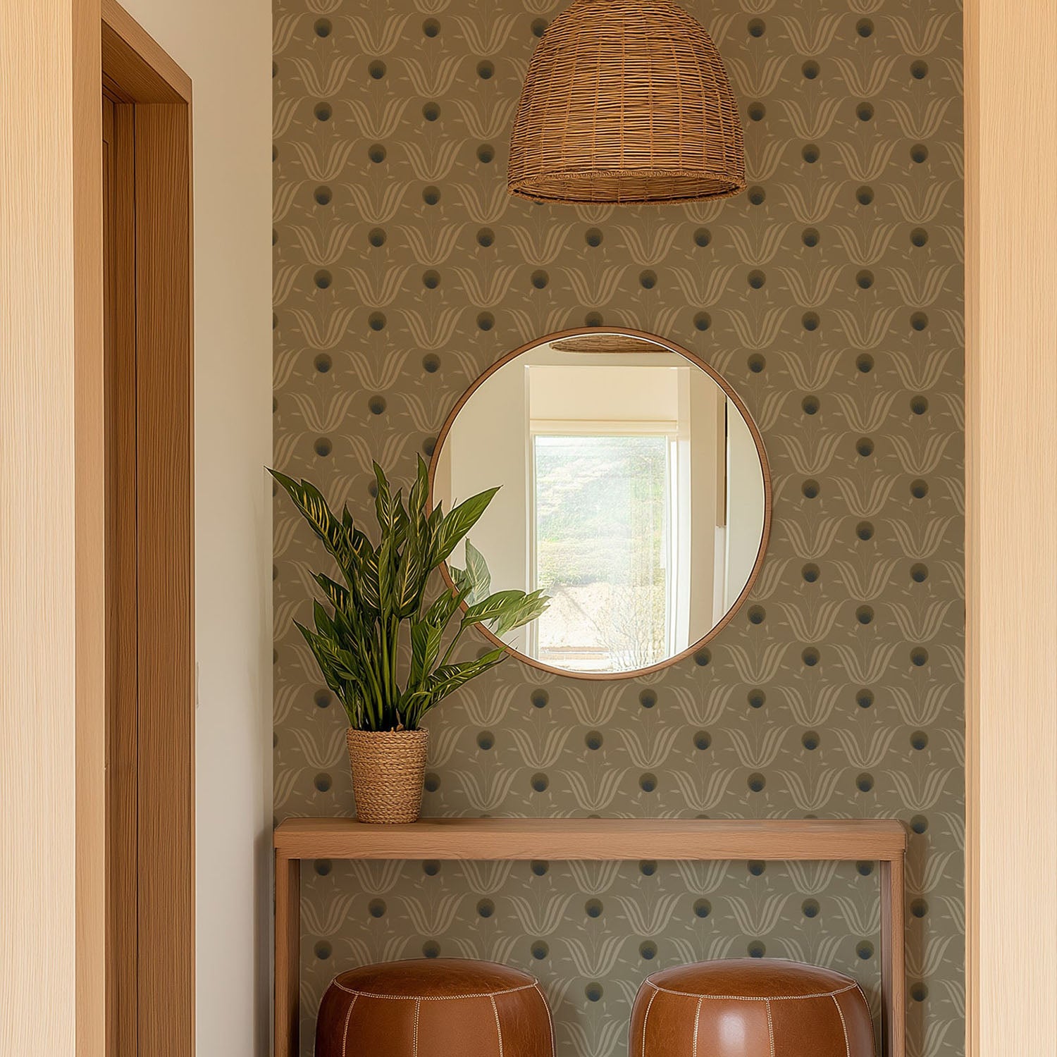 Mitchell Black Spring Bloom Wallpaper