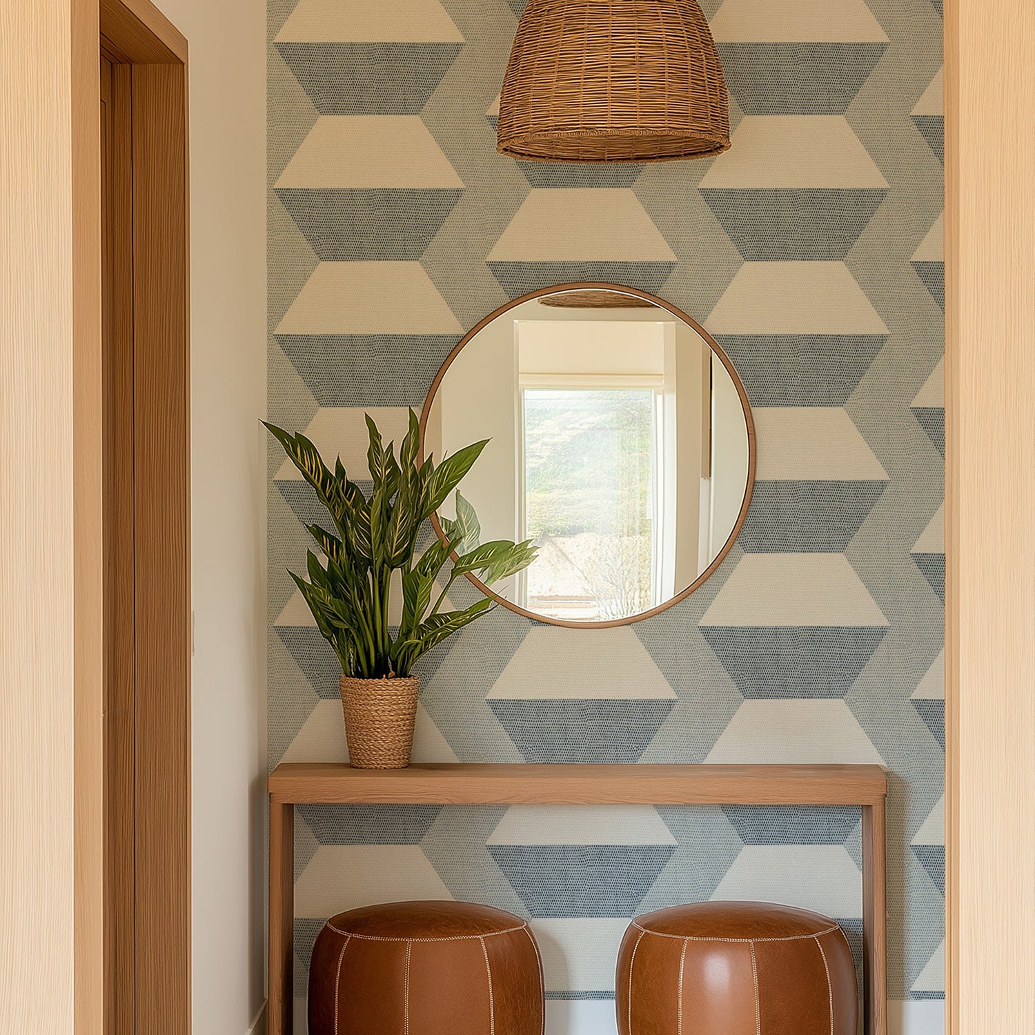 Mitchell Black Infinity Blocks Wallpaper