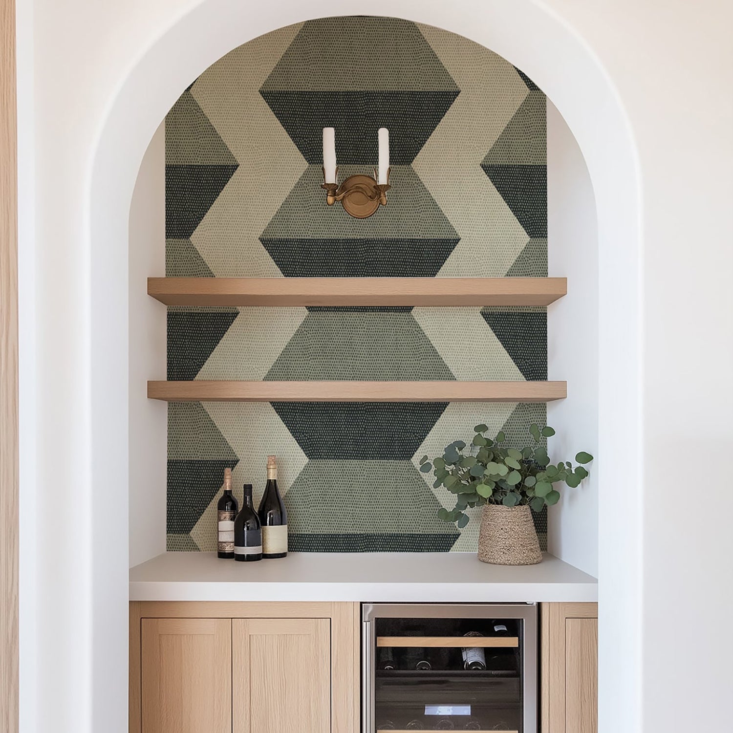 Mitchell Black Infinity Blocks Wallpaper