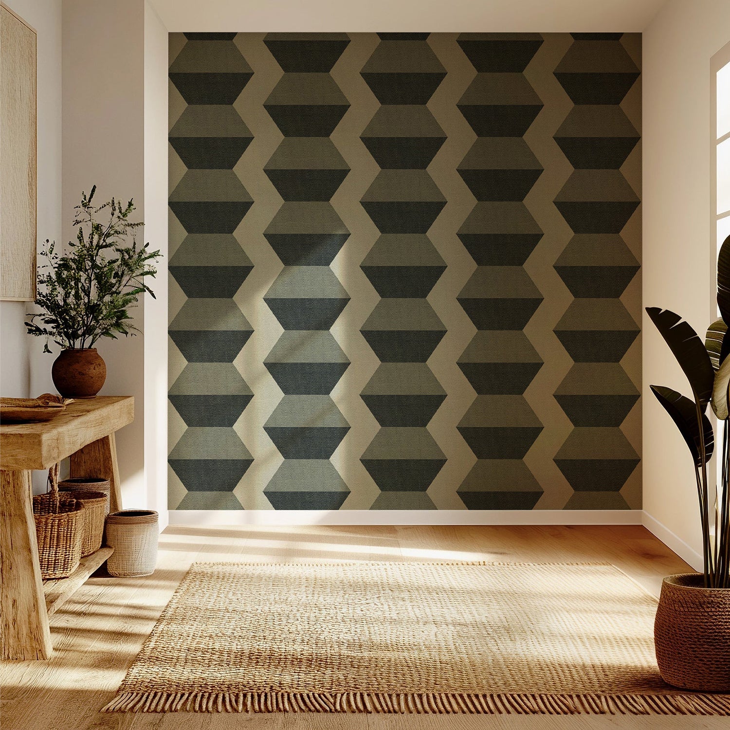 Mitchell Black Infinity Blocks Wallpaper