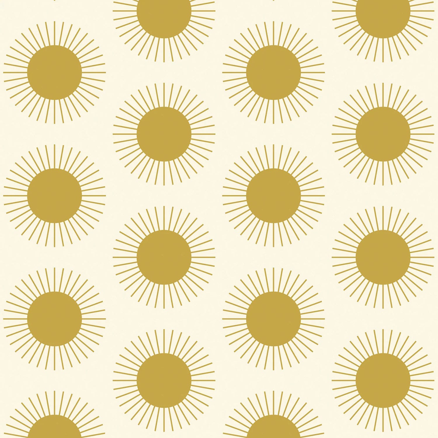 Mitchell Black Sunburst Wallpaper
