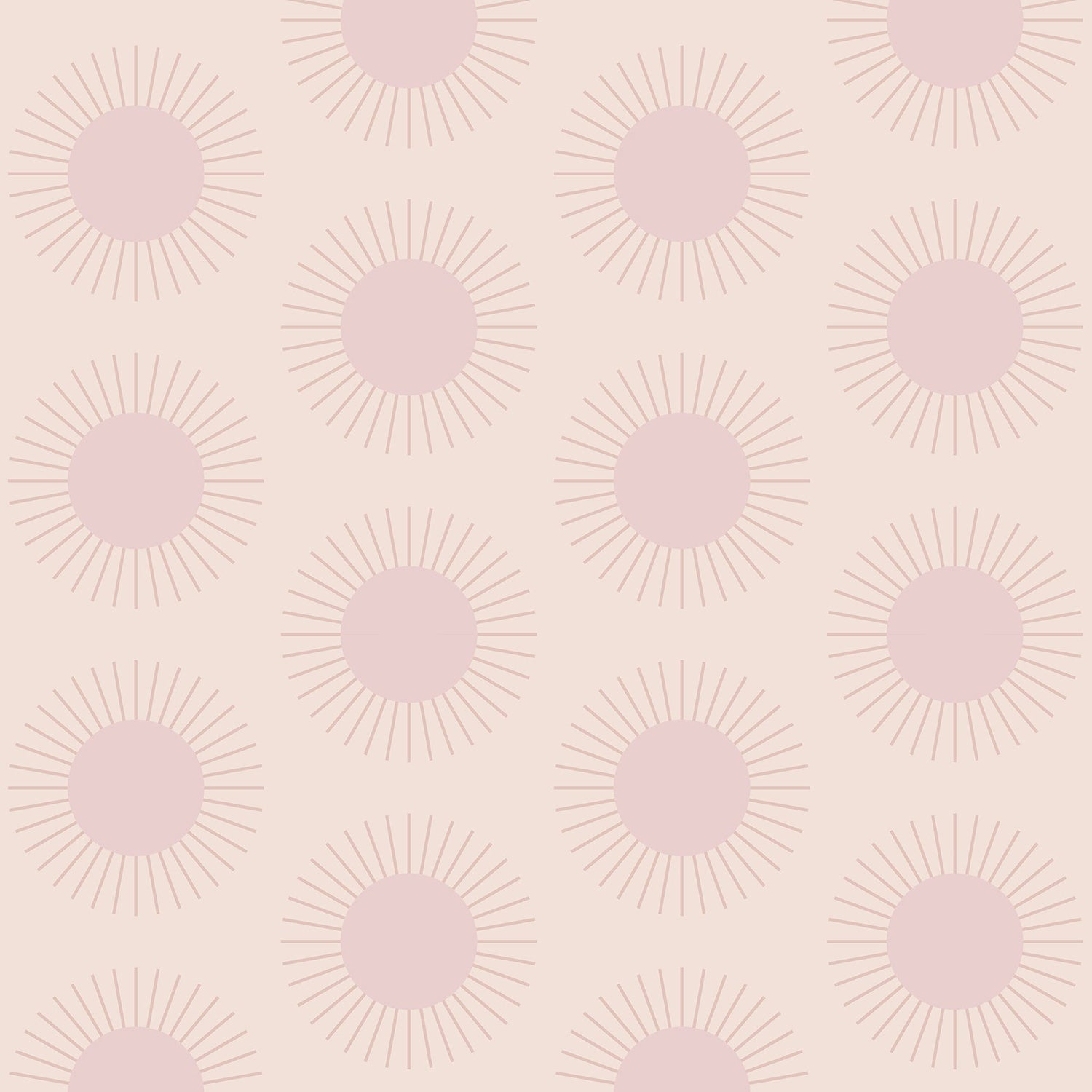 Mitchell Black Sunburst Wallpaper