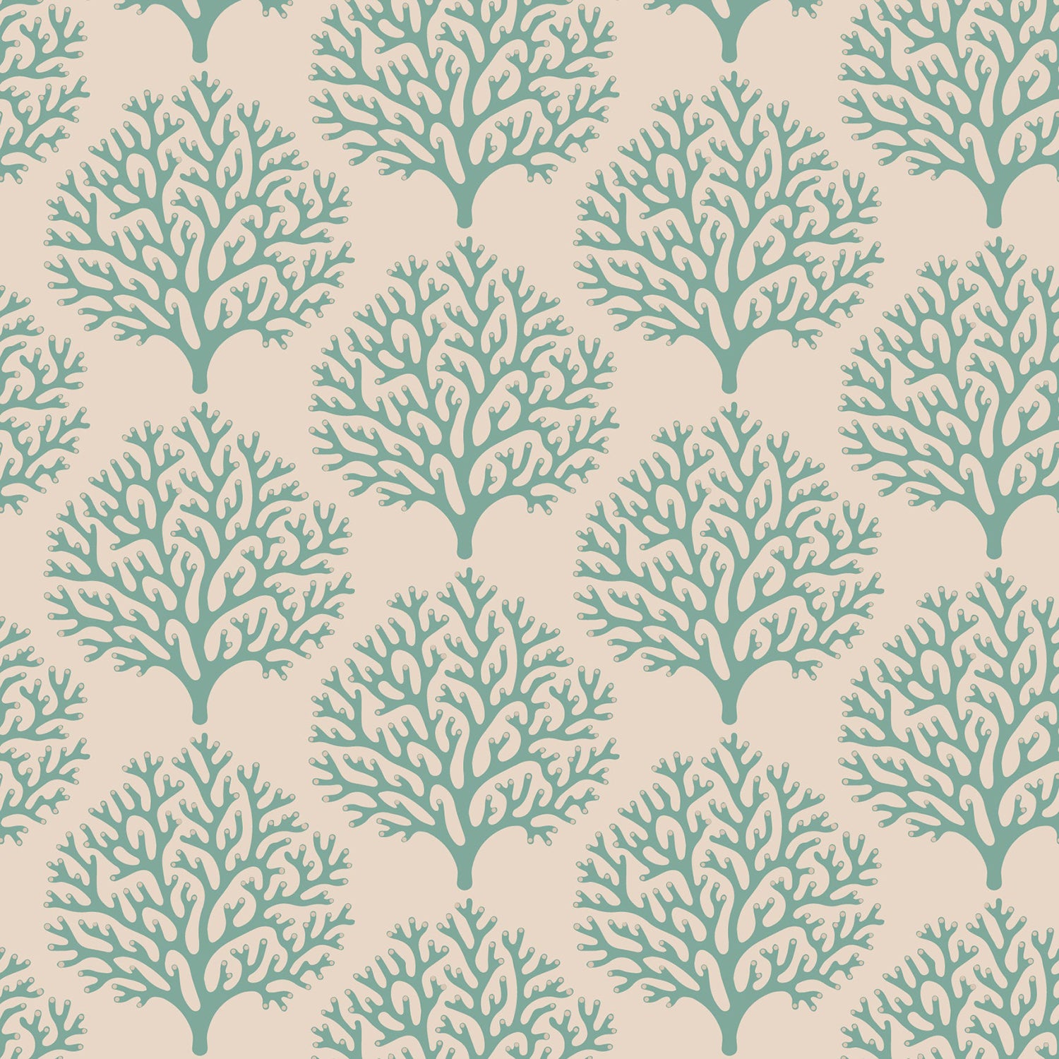 Mitchell Black Beach Coral Wallpaper