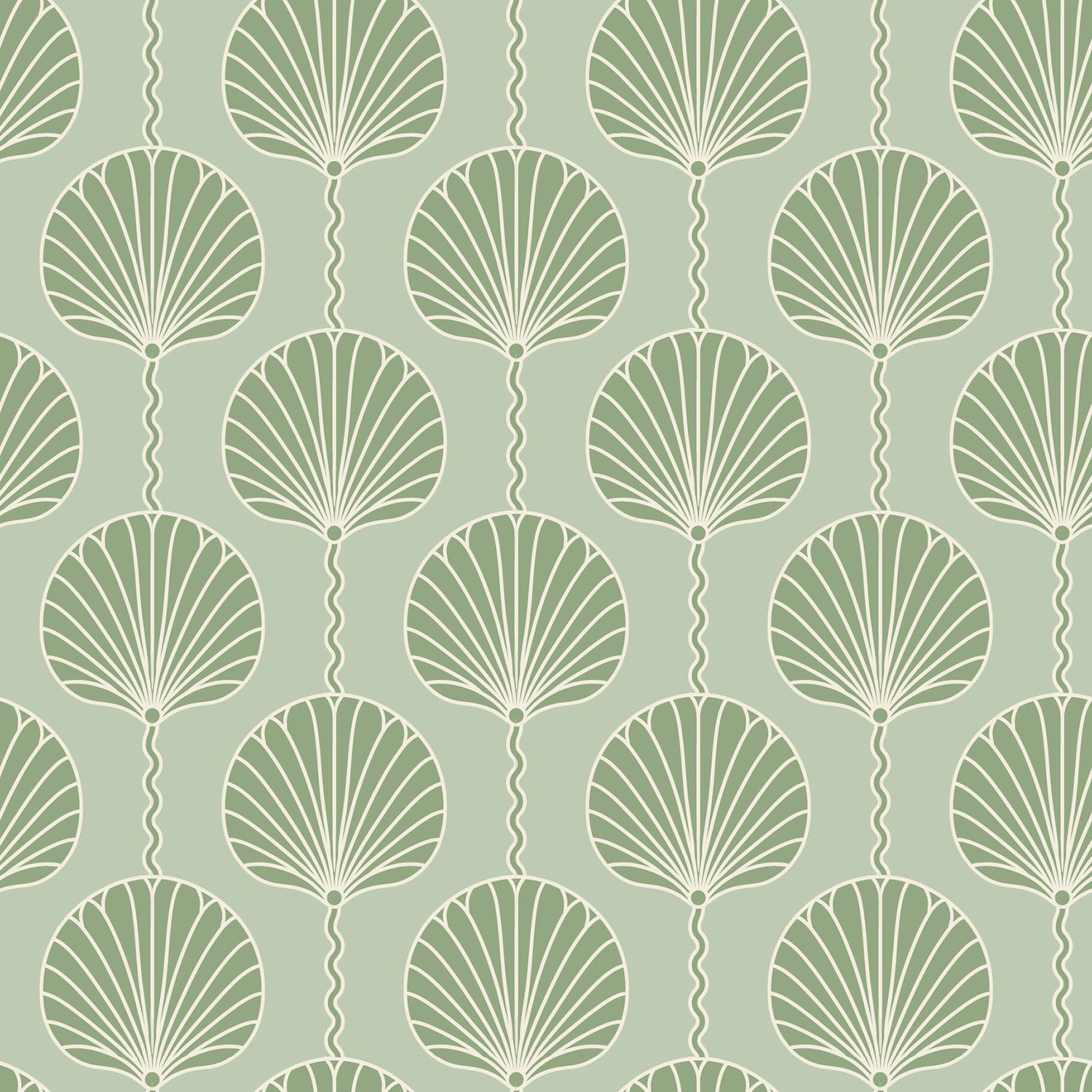 Mitchell Black Deco Lily Wallpaper