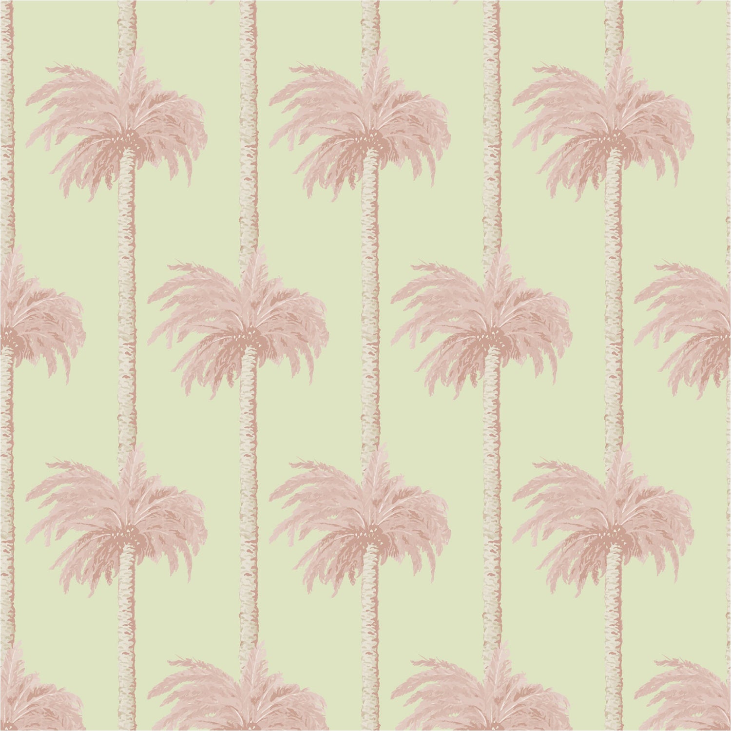 Mitchell Black Retro Tiki Palm Trees Wallpaper