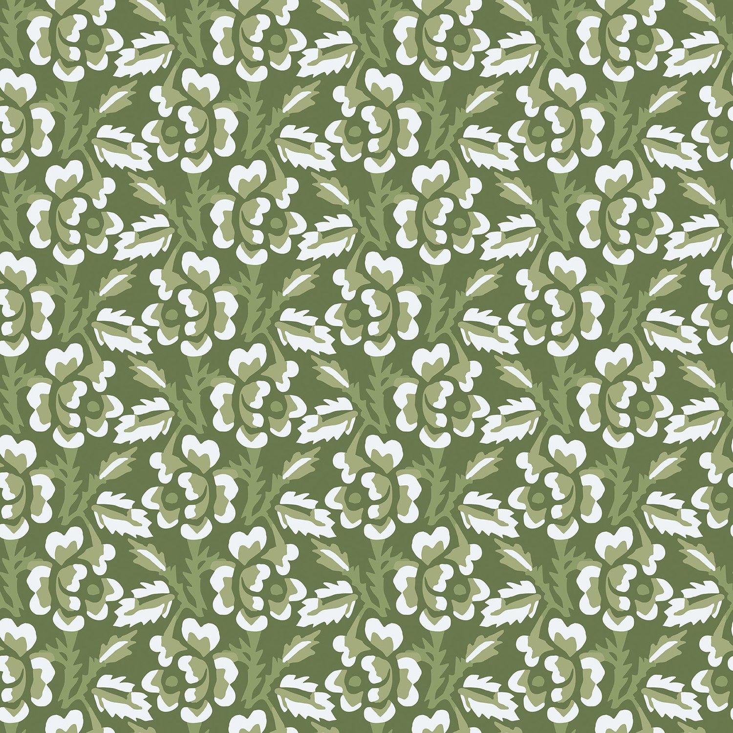 Mitchell Black Thorn & Blossom Wallpaper