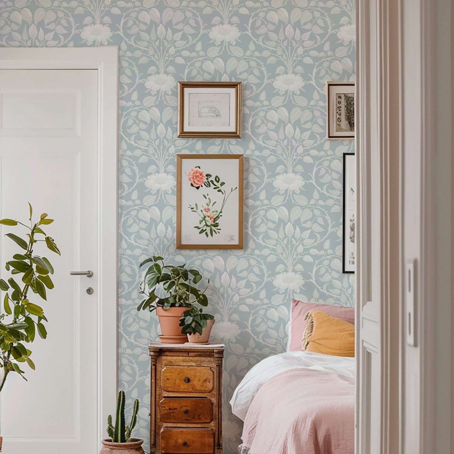 Mitchell Black Garden Vine Wallpaper