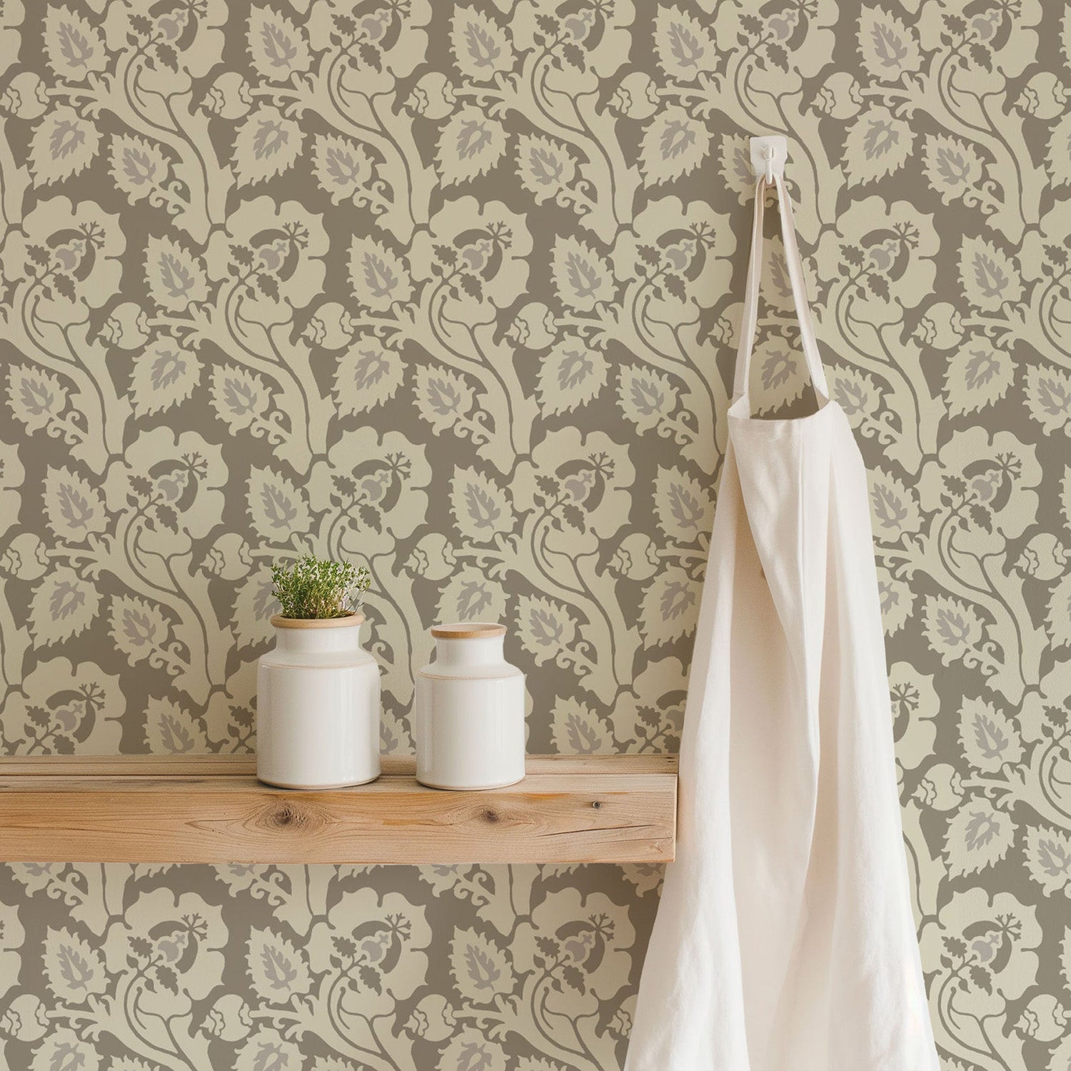 Mitchell Black Paisley Briar Wallpaper