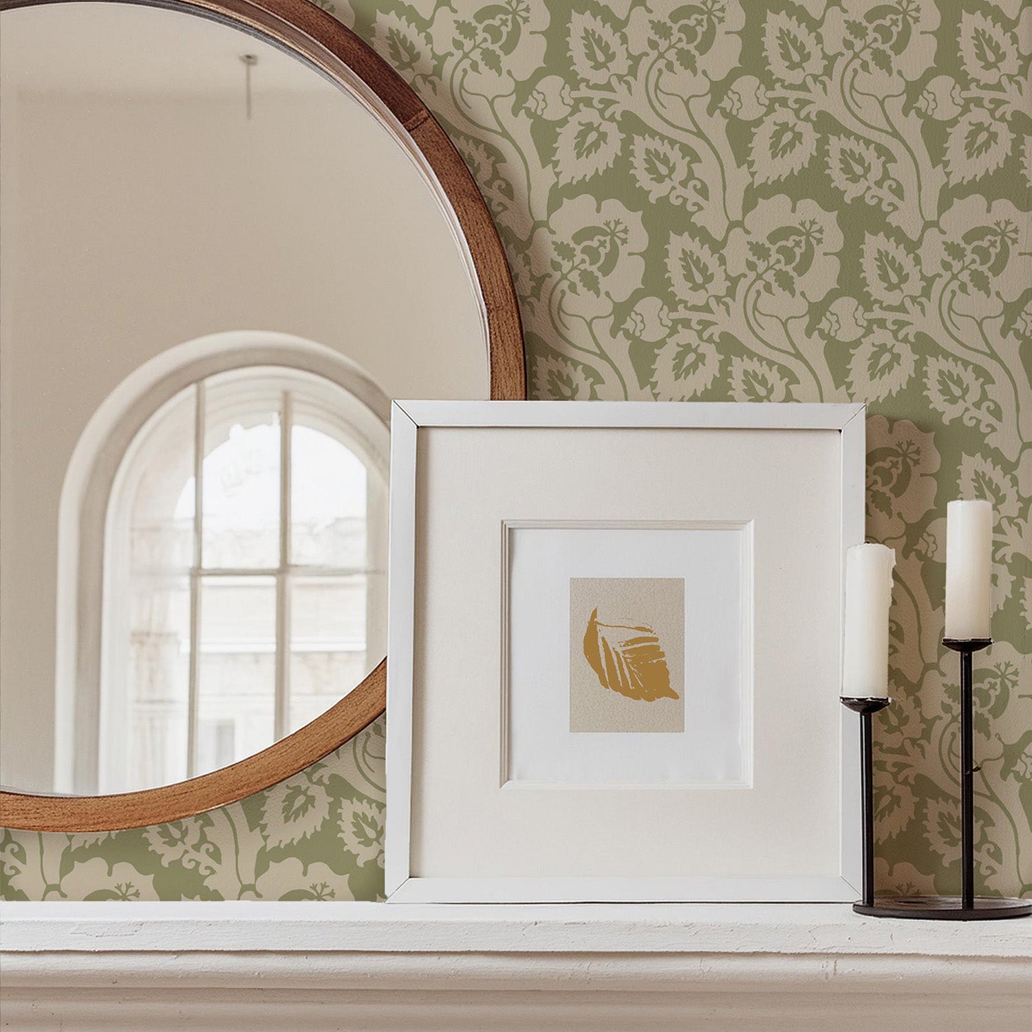 Mitchell Black Paisley Briar Wallpaper