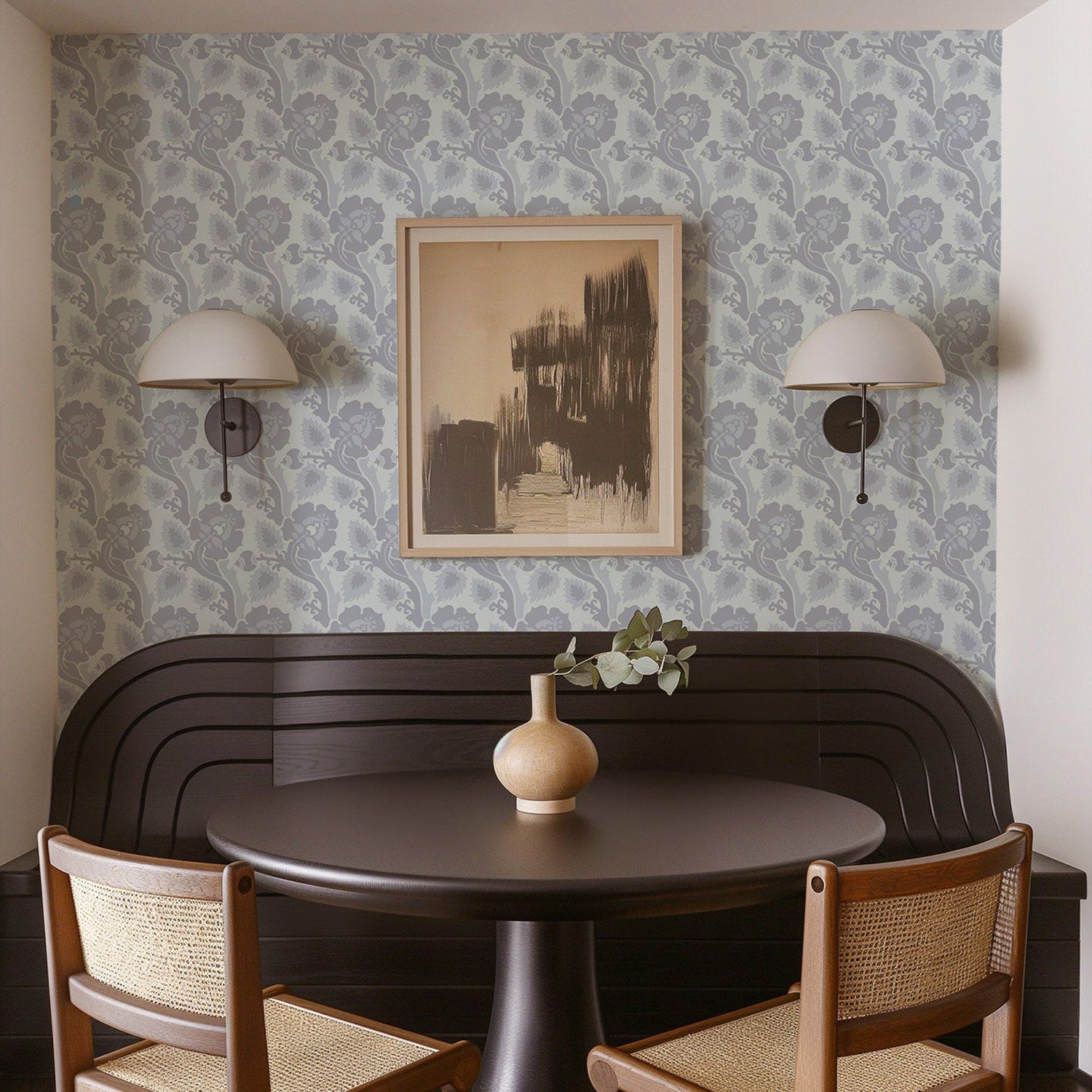 Mitchell Black Paisley Briar Wallpaper