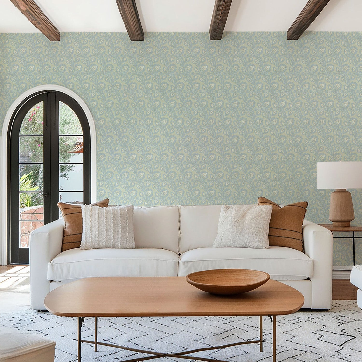 Mitchell Black Paisley Briar Wallpaper